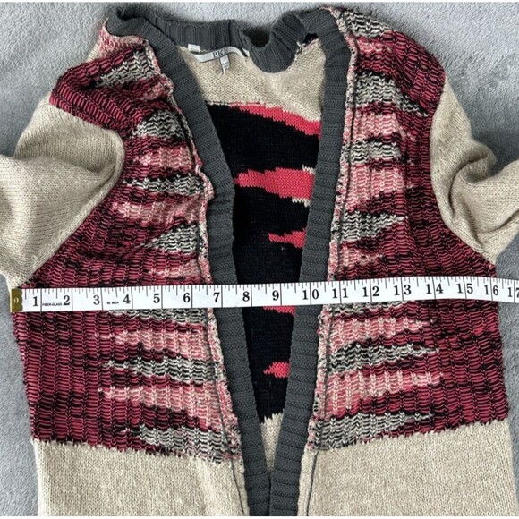 BKE by Buckle Women's Small Open Front Aztec Cardigan Brown Pink Gray Boho - Picture 8 of 9